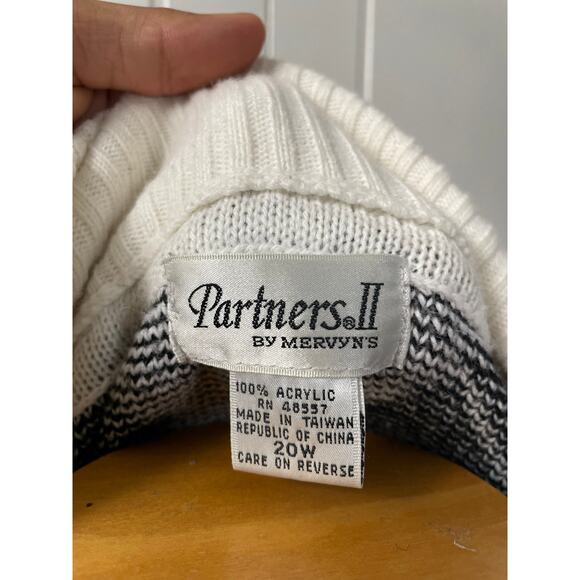 Mens Vintage Partners by Mervyns Button Up Sweater SZ 20W - Picture 4 of 16